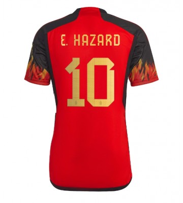 Belgia Eden Hazard #10 Koszulka Podstawowych MŚ 2022 Krótki Rękaw